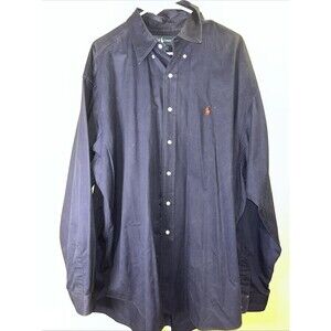 Polo Ralph Lauren Men's Blake 100% Cotton Button Shirt Navy Blue Size XXL